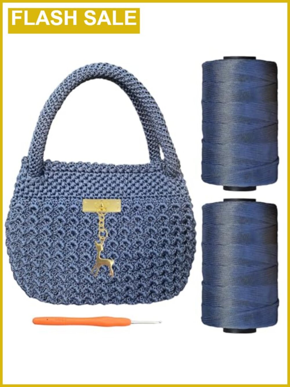 Crochet Kit for Beginners Phoenix Tail Bag with Step-by-Step Videos Written